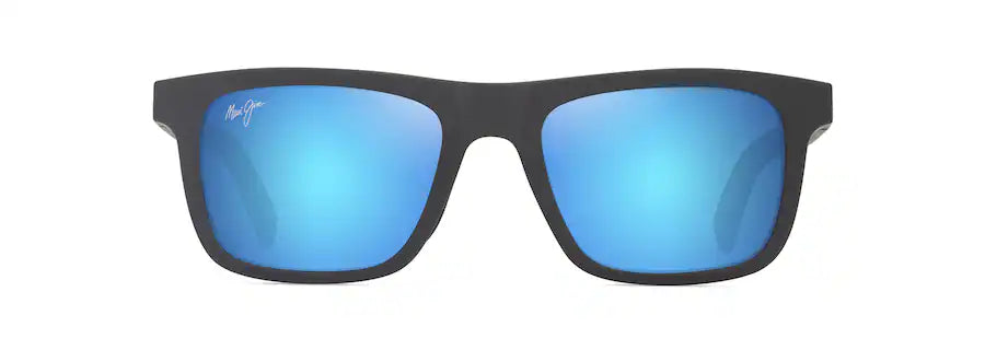 Moaka Matte Solid Grey w/ Blue Hawaii Lenses