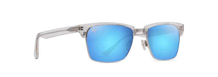 Kawika XL Shiny Crystal w/ Blue Hawaii Lenses