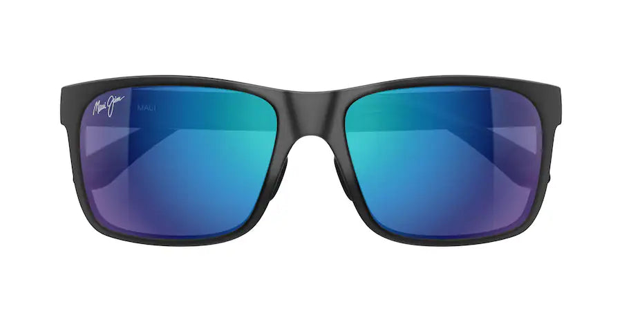 Red Sands XL Matte Black w/ Blue Hawaii Lenses