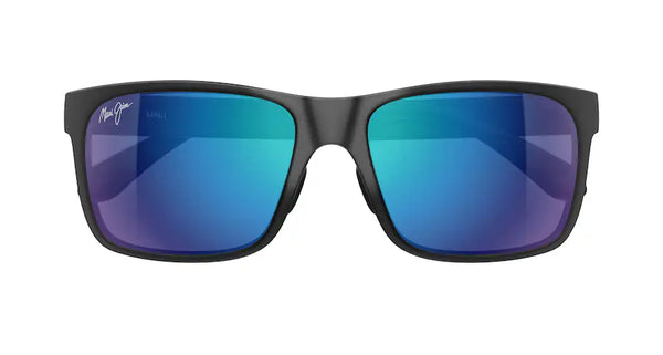 Red Sands XL Matte Black w/ Blue Hawaii Lenses