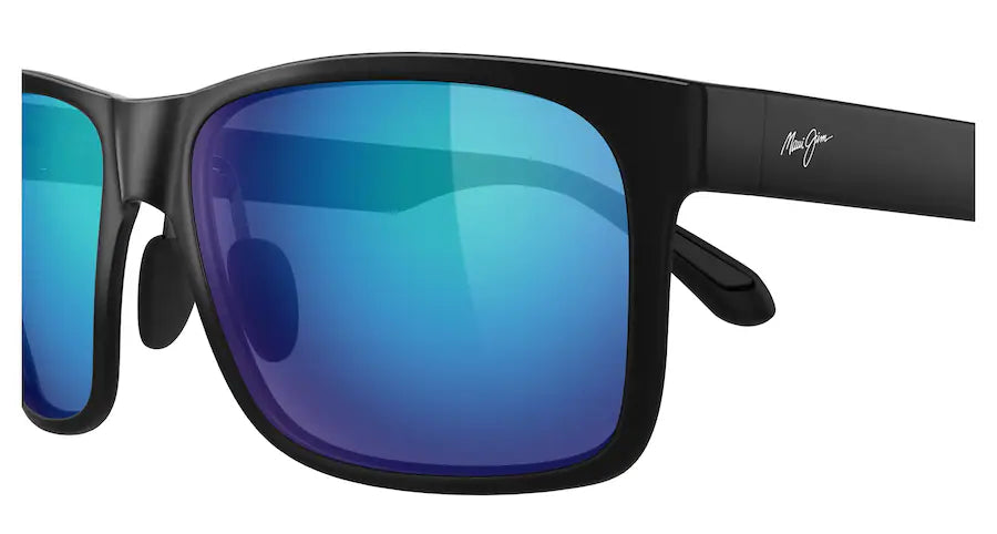 Red Sands XL Matte Black w/ Blue Hawaii Lenses
