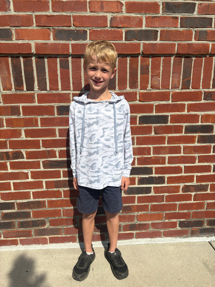 Youth Snow Camo Performance Hoodie