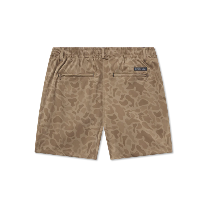 Billfish Lined Performance Short - Brown Camo