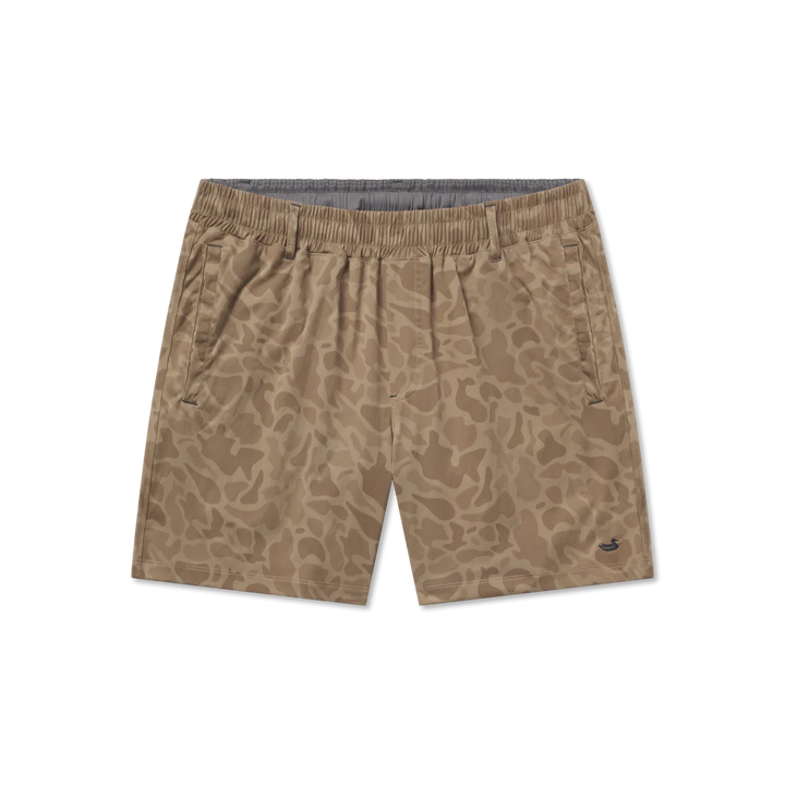 Billfish Lined Performance Short - Brown Camo