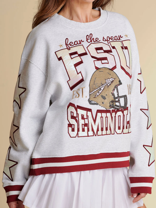 The Hometeam Heathered Crewneck - FSU