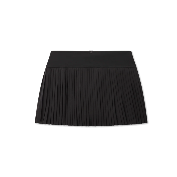 Jane Pleated Active Skirt - Black