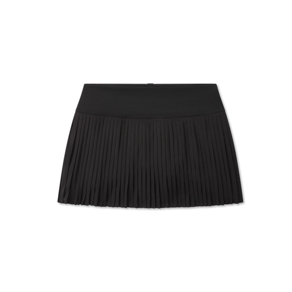 Jane Pleated Active Skirt - Black
