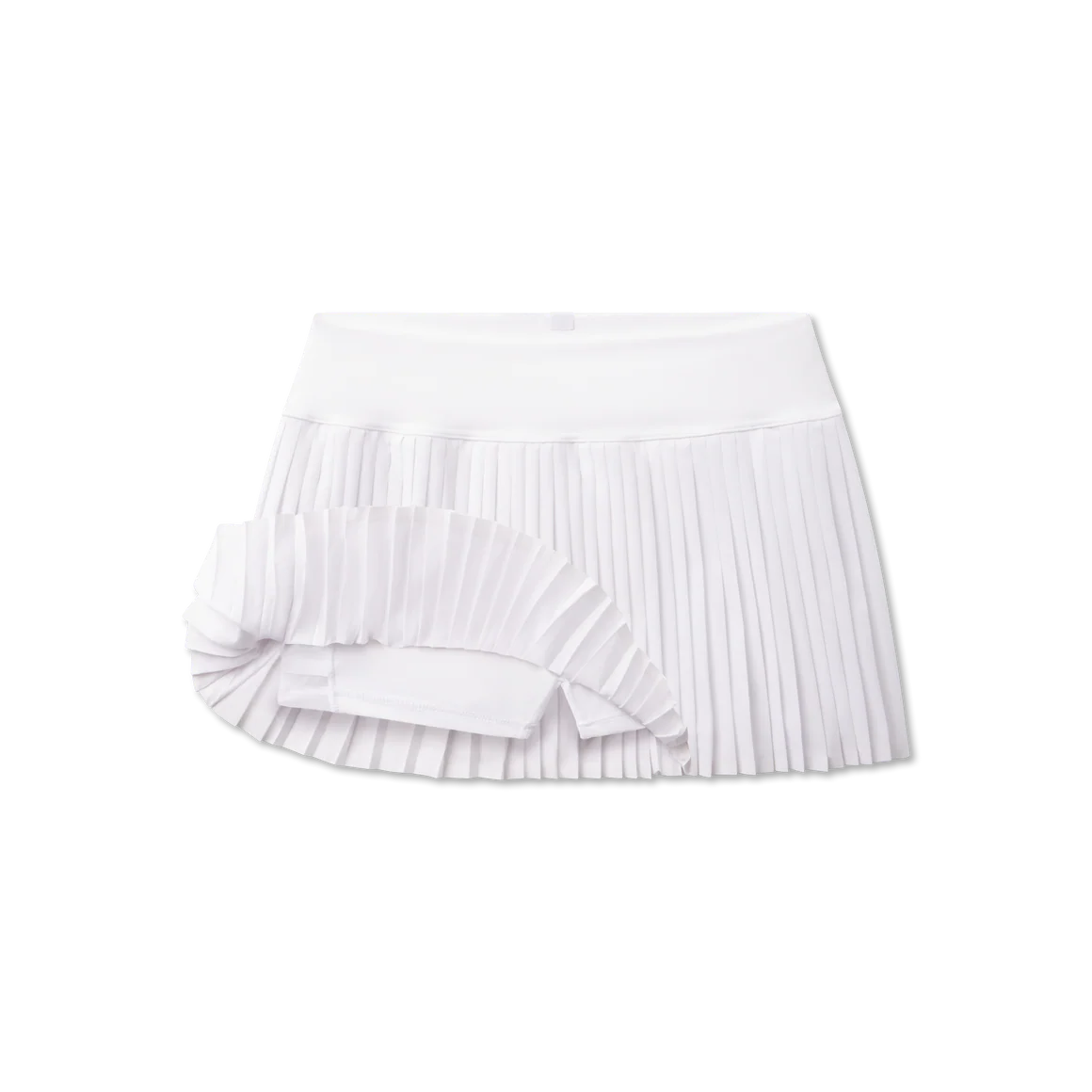 Jane Pleated Active Skirt - White