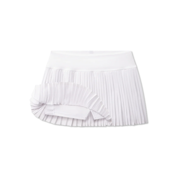 Jane Pleated Active Skirt - White
