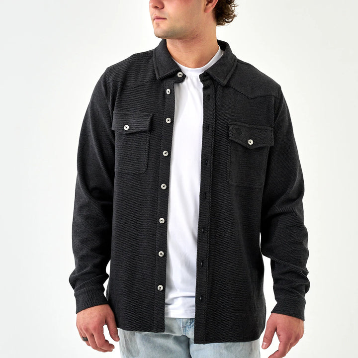 Long Sleeve - Austin Shirt - Heather Black