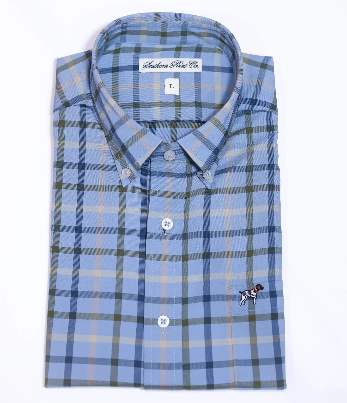 Hadley Luxe Long Sleeve Button Down - Burton Check Mountain Spring