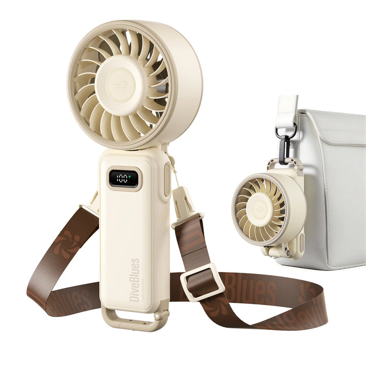 Diveblues 7.4m/s 4-in-1 Turbo Handheld Fan