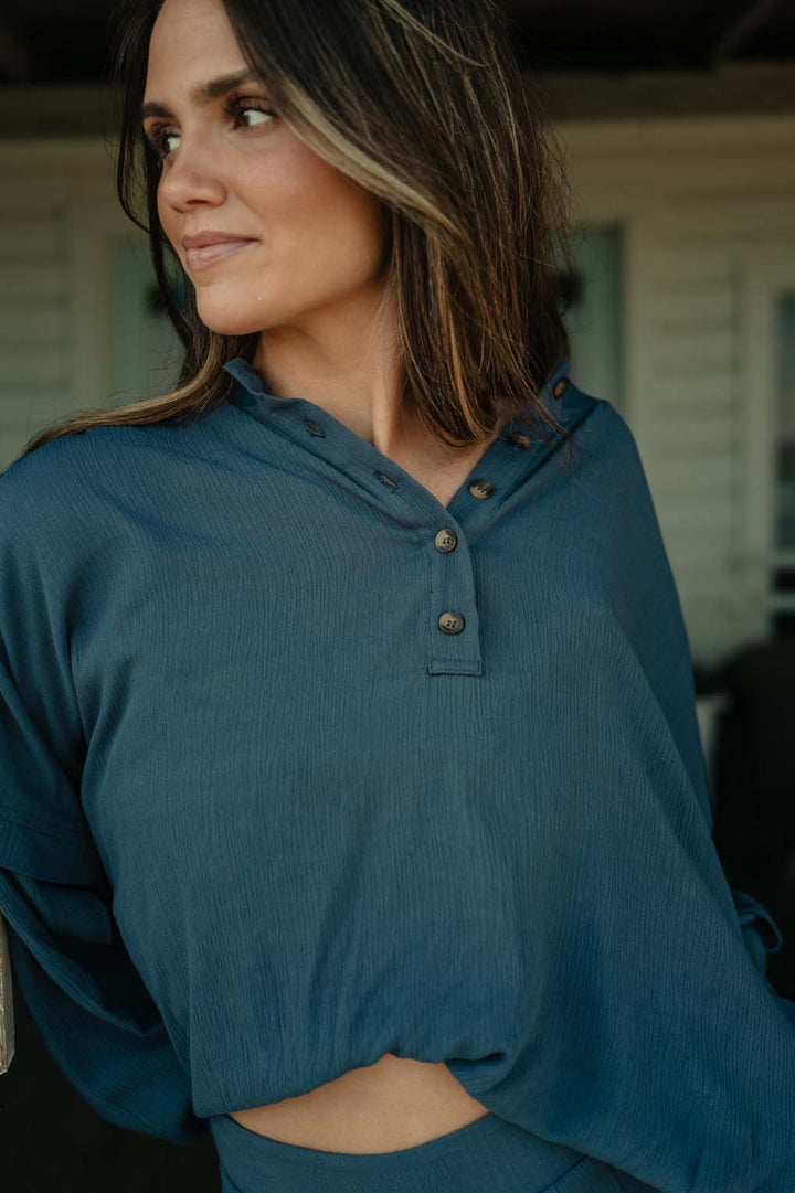Heritage Top -  Navy