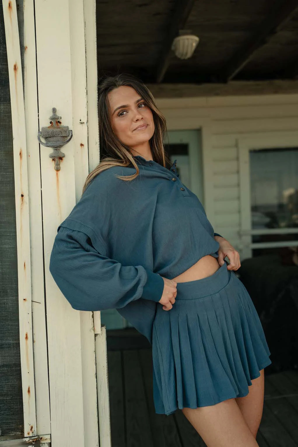 Heritage Top -  Navy