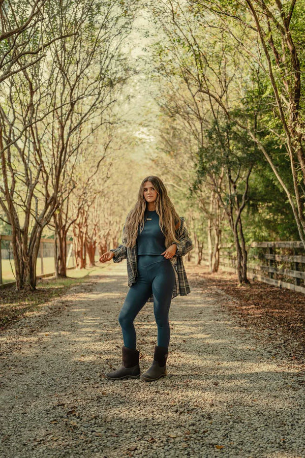 Ribbed Leggings - Harbor Navy