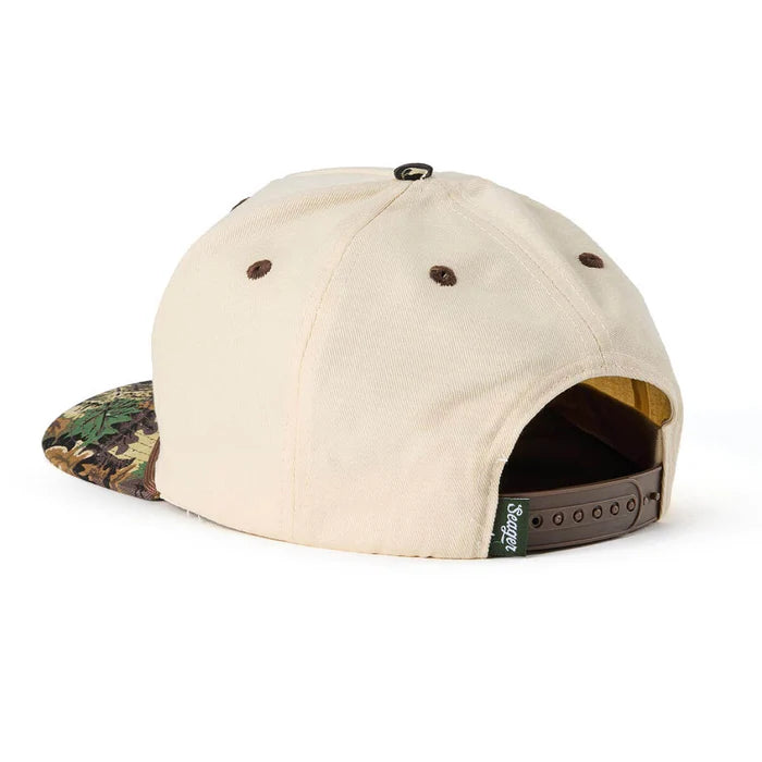 Branded Snapback Cream & Camo
