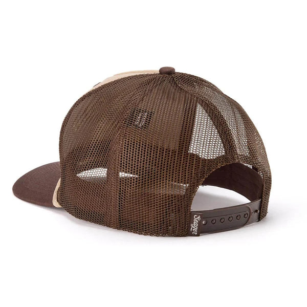 Branded Trucker Snapback- Khaki