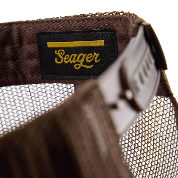 Branded Trucker Snapback- Khaki