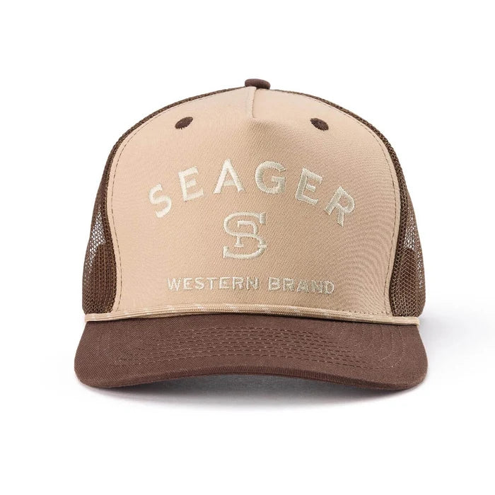 Branded Trucker Snapback- Khaki