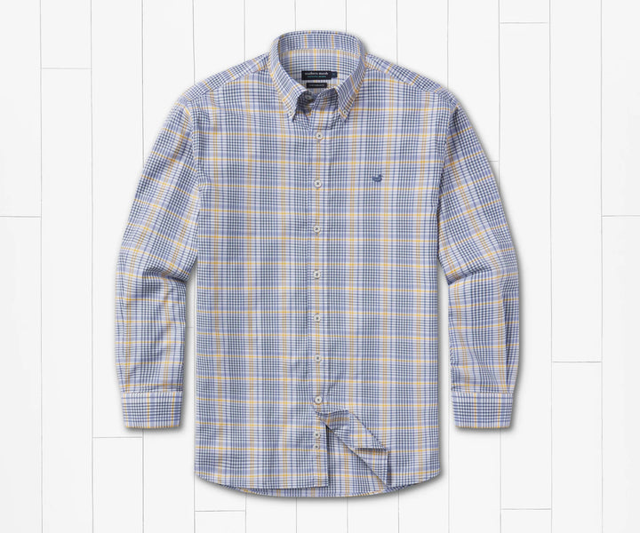 Shores Windowpane Performance - Blue/Khaki