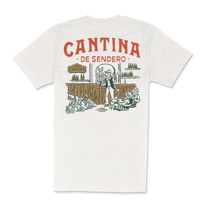 Cantina De Sendero T-shirt- Vintage White