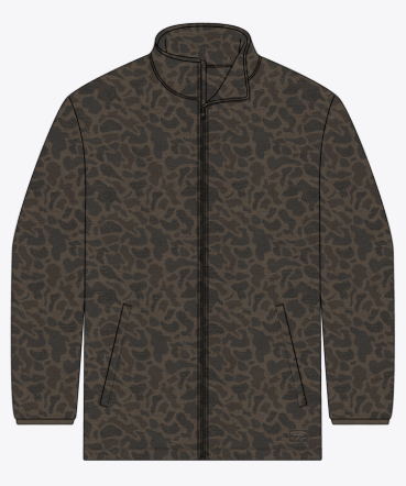 Longfellow Fleece Jacket - Retro Camo - Stone Brown