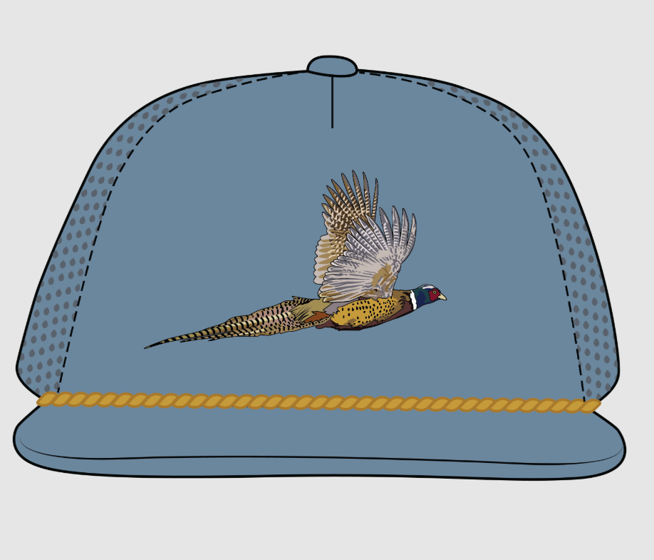 Pheasant Flight PF Flat Brim Hat