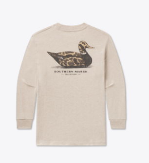 LS Youth Vintage Duck Decoy Camo Tee