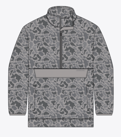 Wadsworth Fleece - Retro Camo - Light Grey
