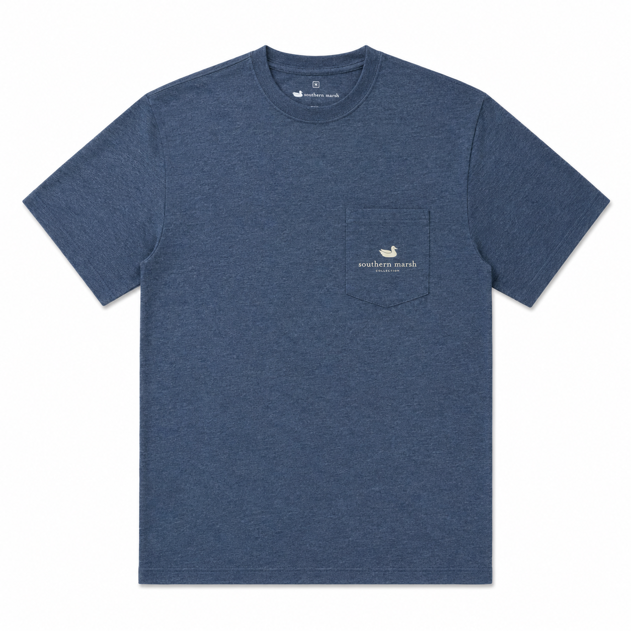 SEAWASH™ Tee - Vintage Duck Decoy - In Position - Washed Navy