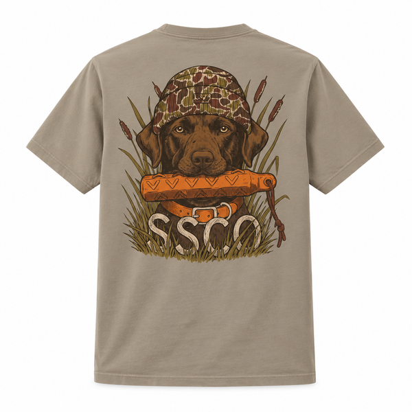 Youth Duck Camp Companion Tee - Chinchilla