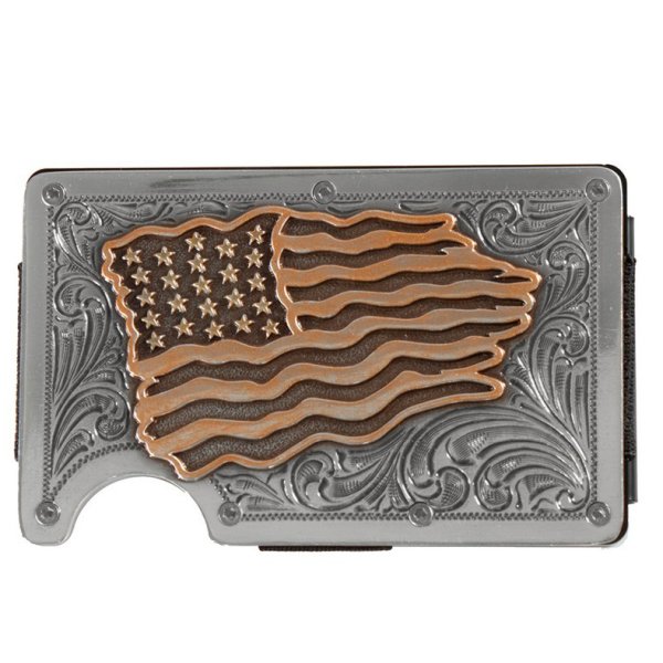 3D Men’s Smart Wallet – Distressed Copper Flag