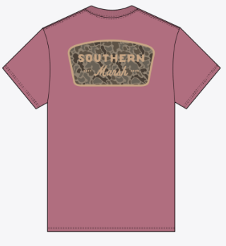 Branding Retro Camo Tee - Mulberry