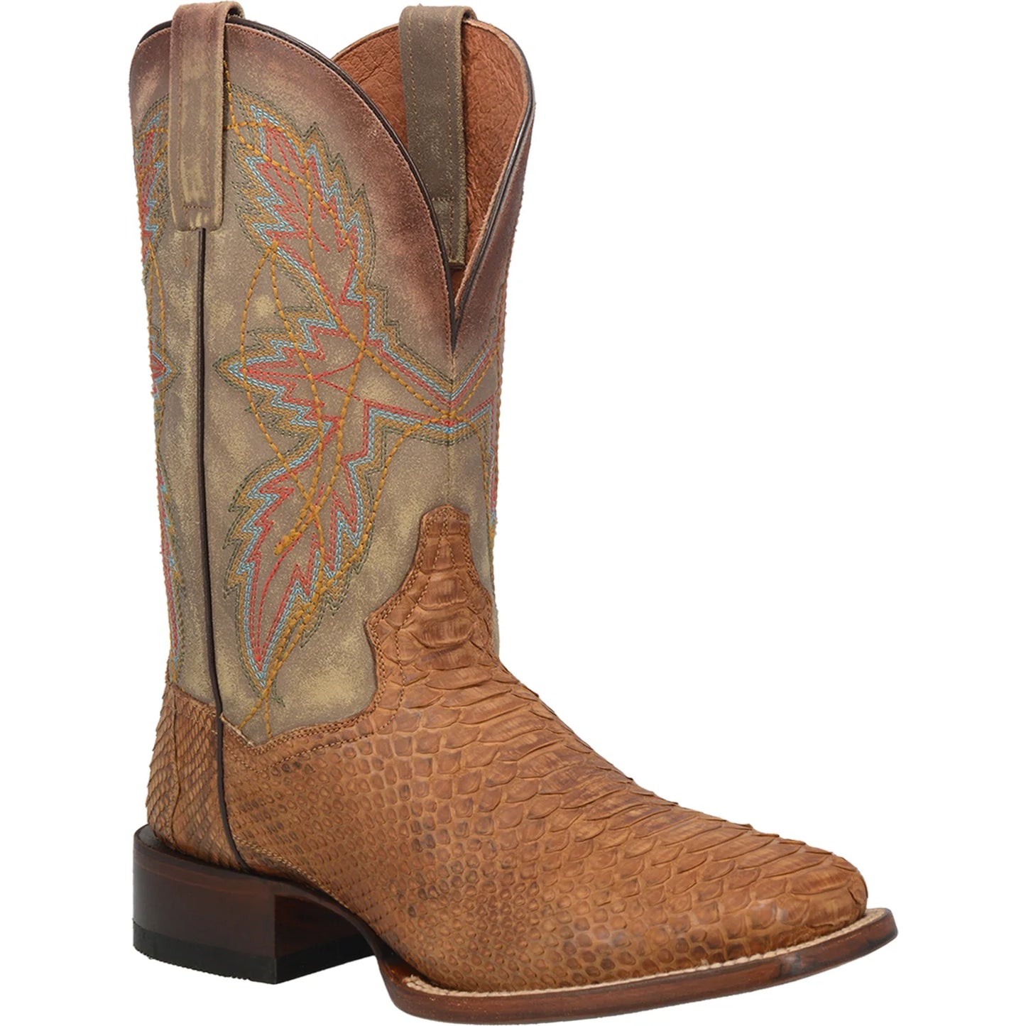 Dry Gulch Tan Python Boot