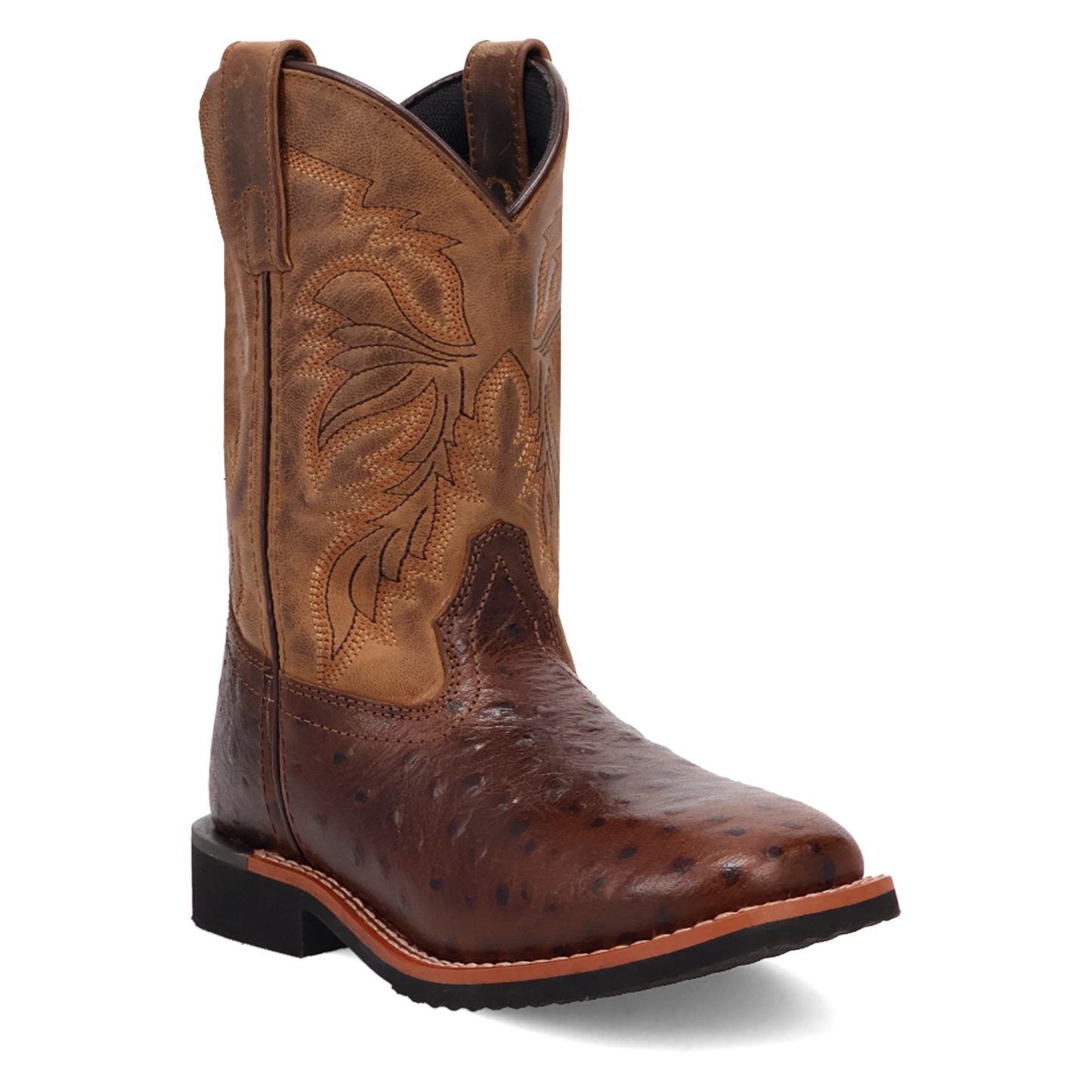 Jet Childrens Ostich Print Boot - Chocolate