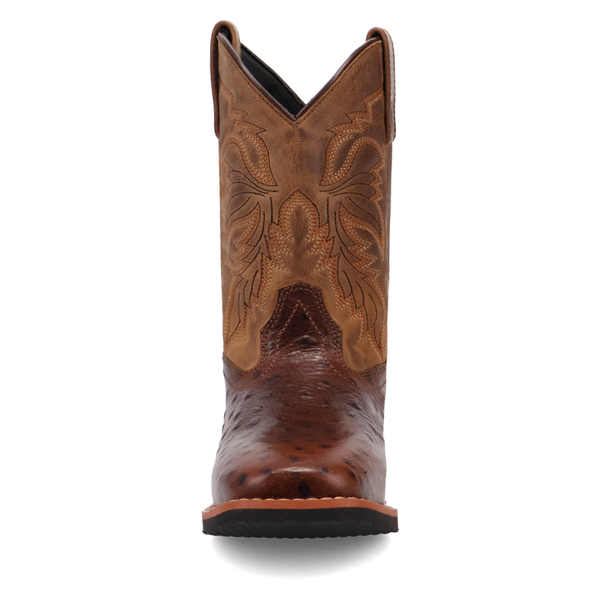 Jet Childrens Ostich Print Boot - Chocolate