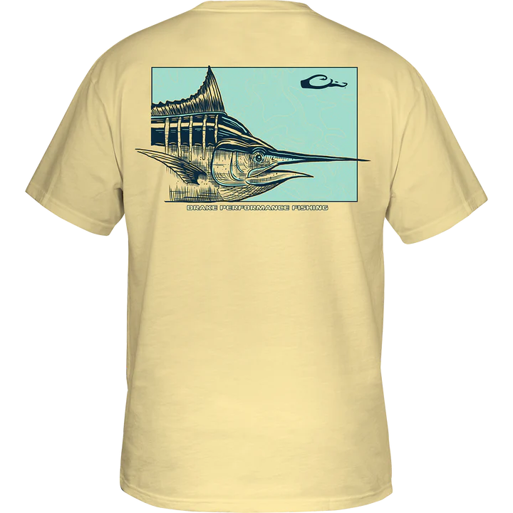 Cruising Marlin- Pastel Yellow