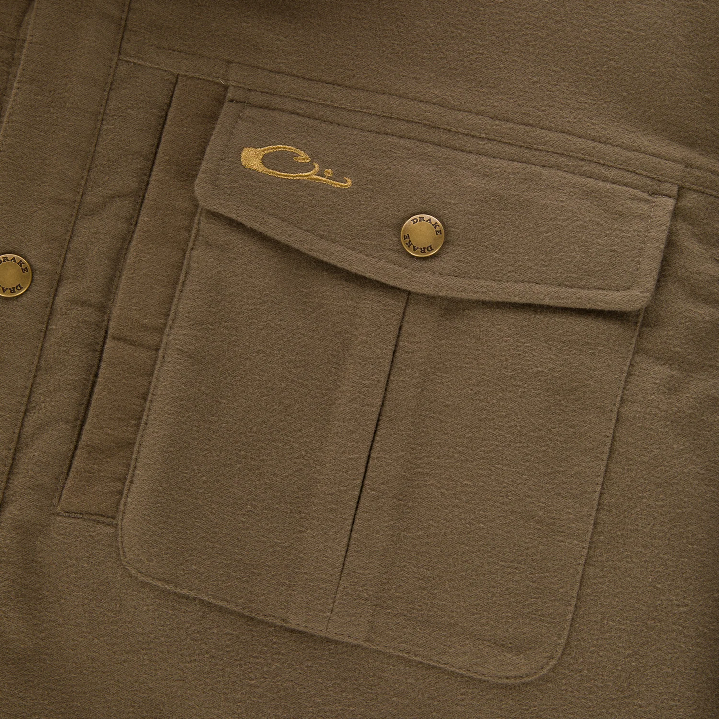 Delta Moleskin Shirt Jacket - Crocodile Brown