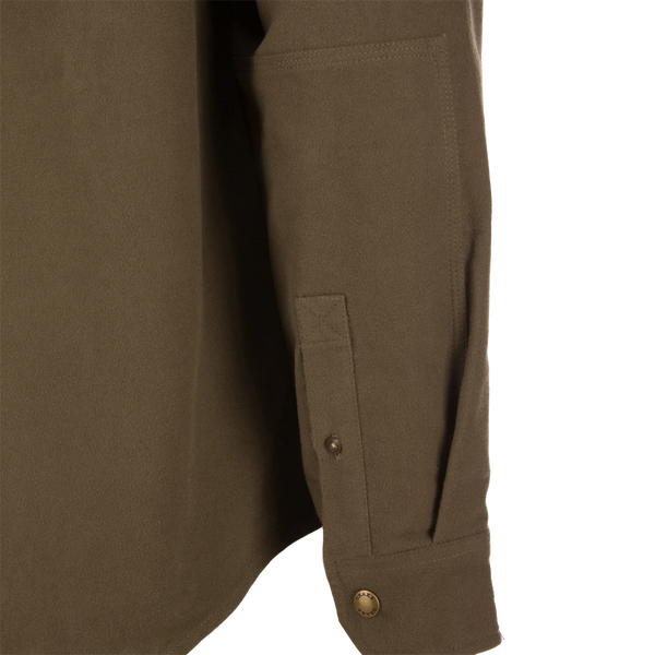 Delta Moleskin Shirt Jacket - Crocodile Brown