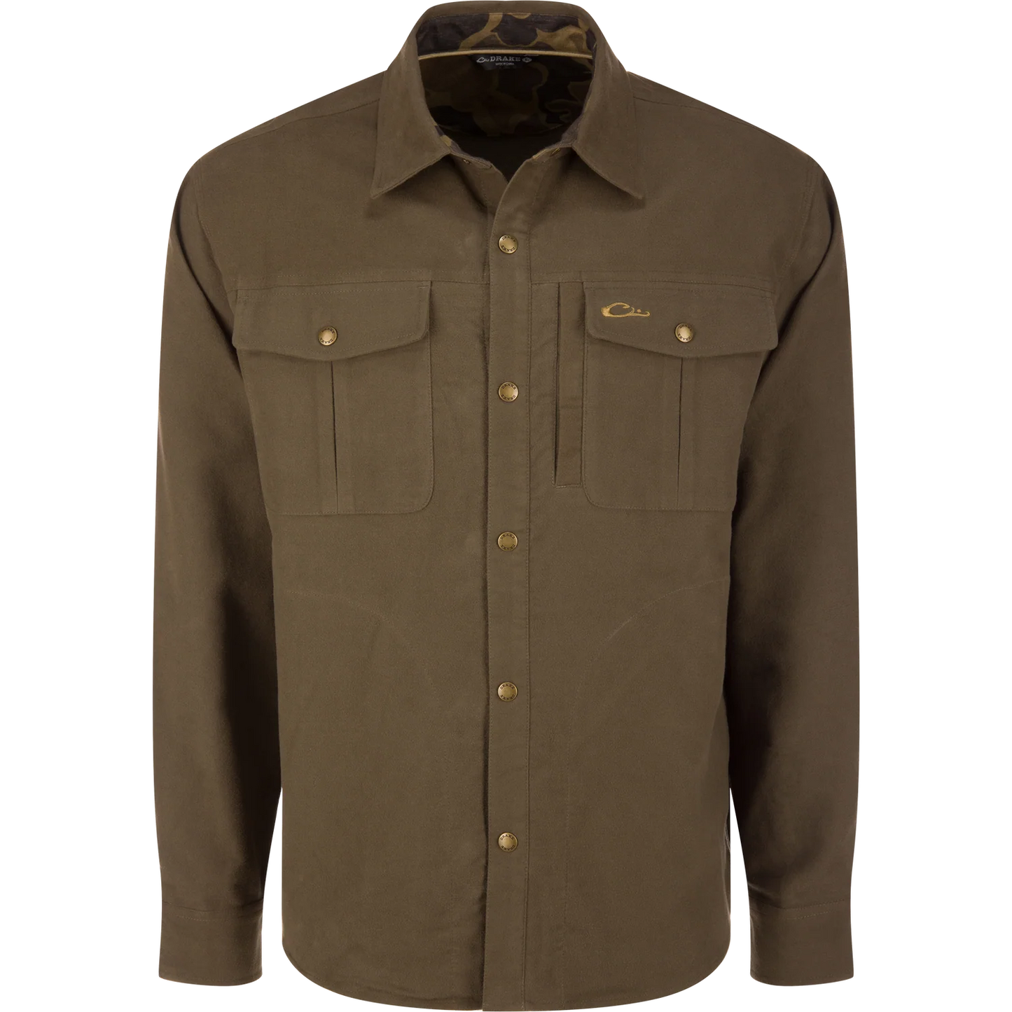 Delta Moleskin Shirt Jacket - Crocodile Brown