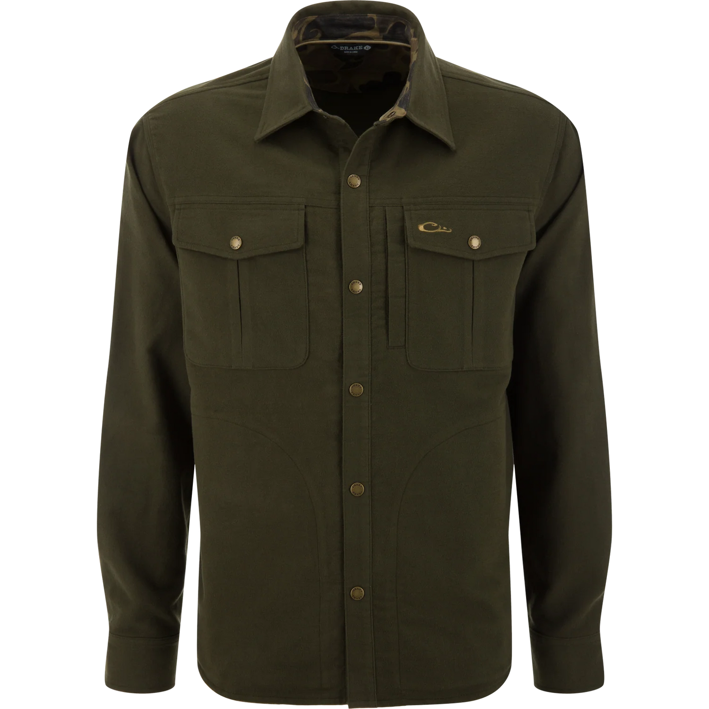 Delta Moleskin Shirt Jacket - Forest Night