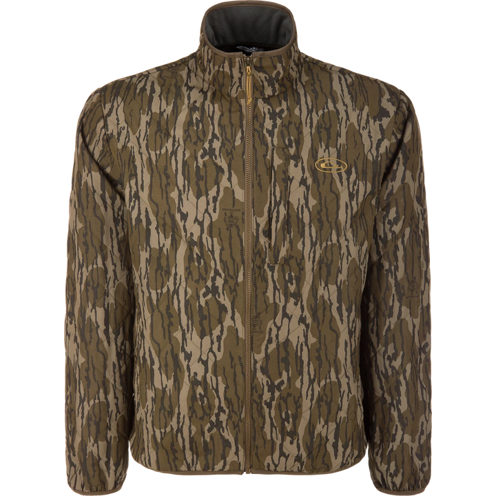 Delta Fleece-Lined Quilted Jacket - Mossy Oak Bottomland