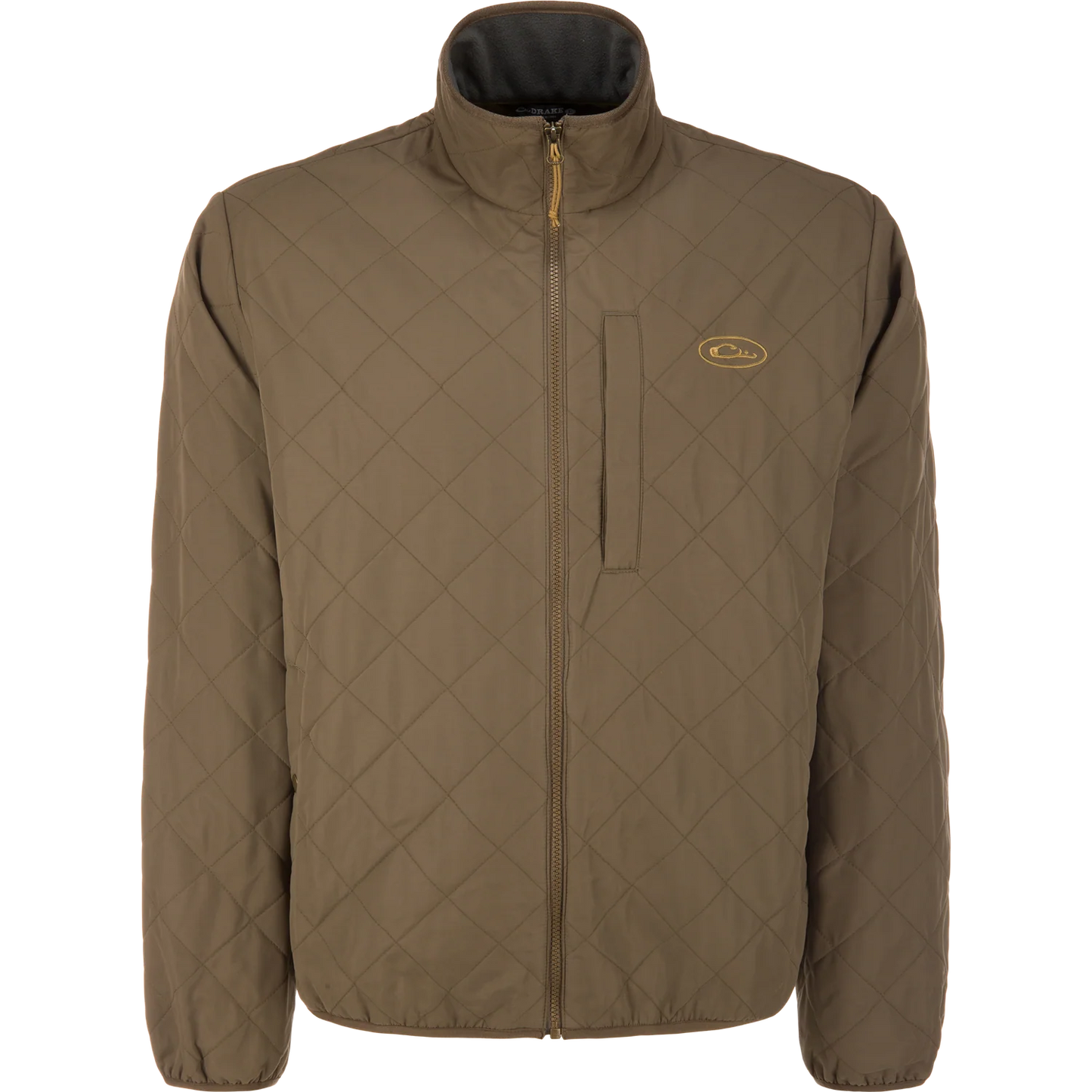 Delta Fleece-Lined Quilted Jacket - Crocodile Brown