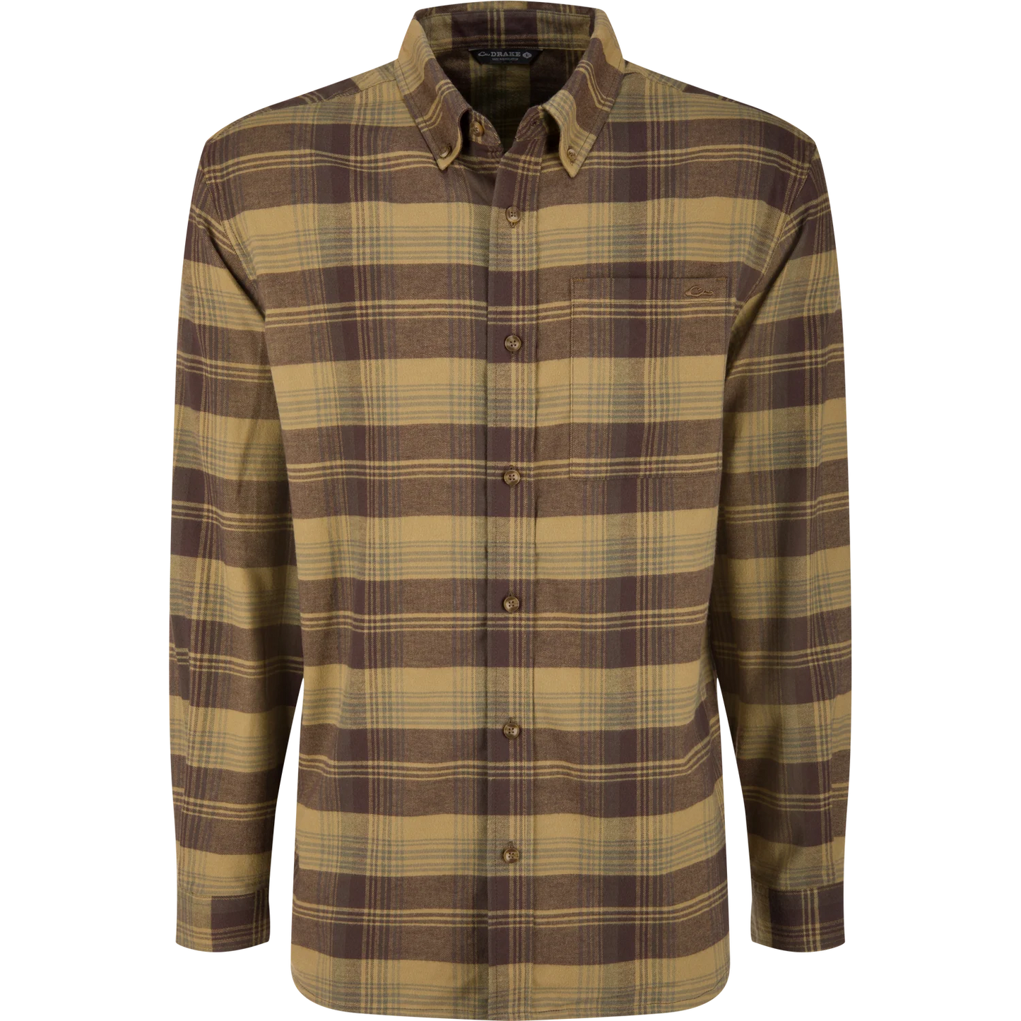 Autumn Flannel Shirt - Khaki Plaid