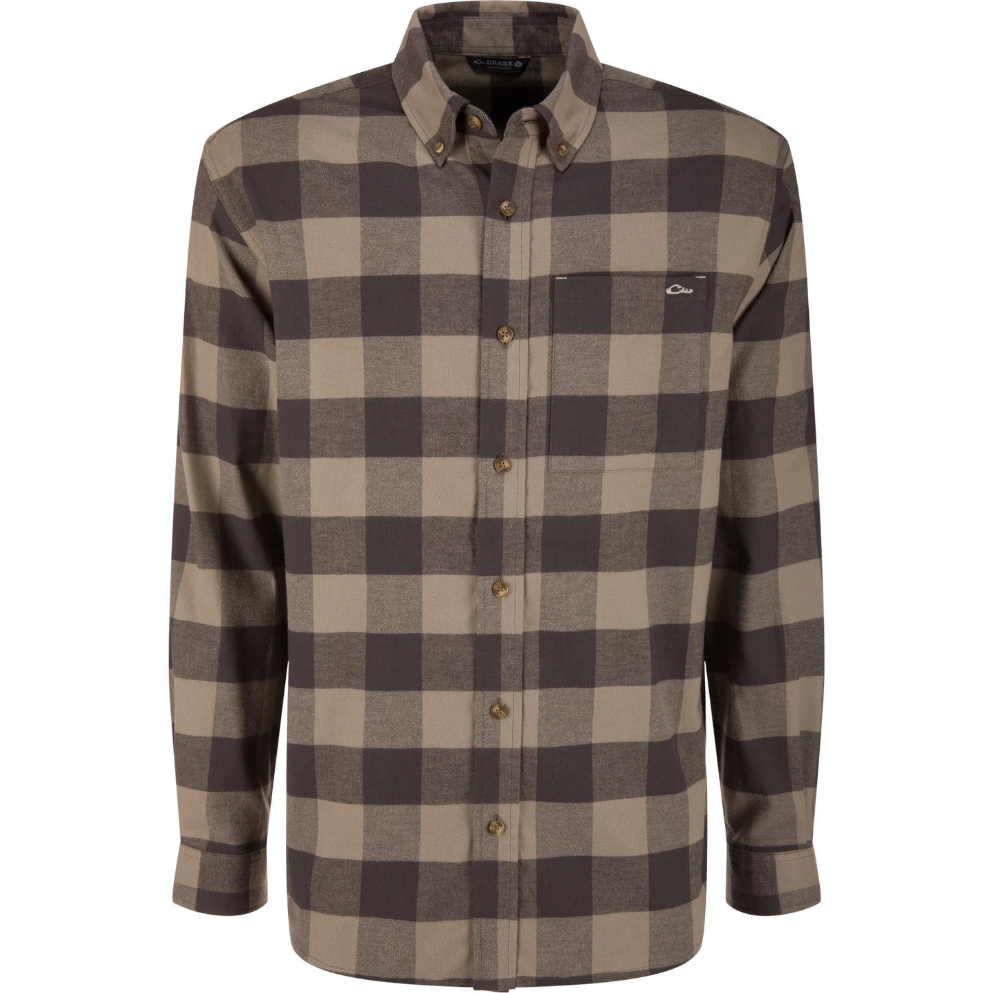 Autumn Flannel Shirt - Stone Check Plaid