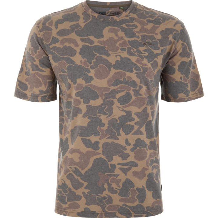 Drake Head Tri-Blend Crew Short Sleeve T-Shirt - Old School