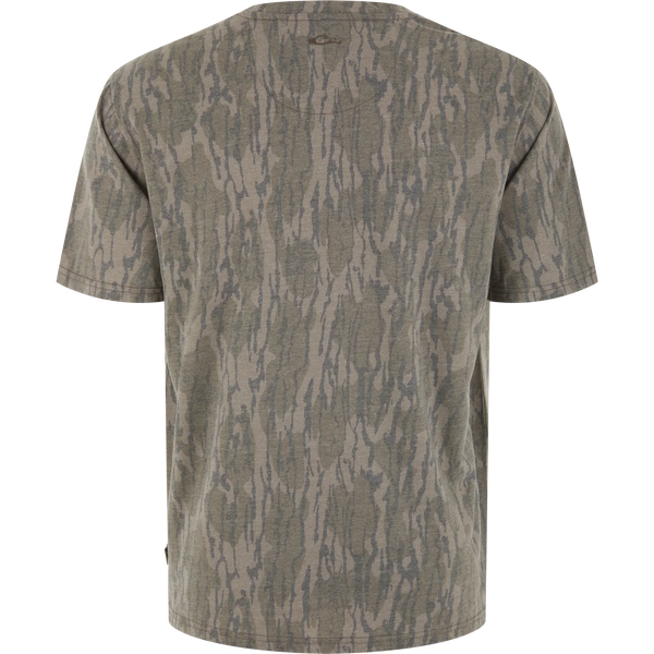 Drake Head Tri-Blend Crew Short Sleeve T-Shirt - Original Bottomland