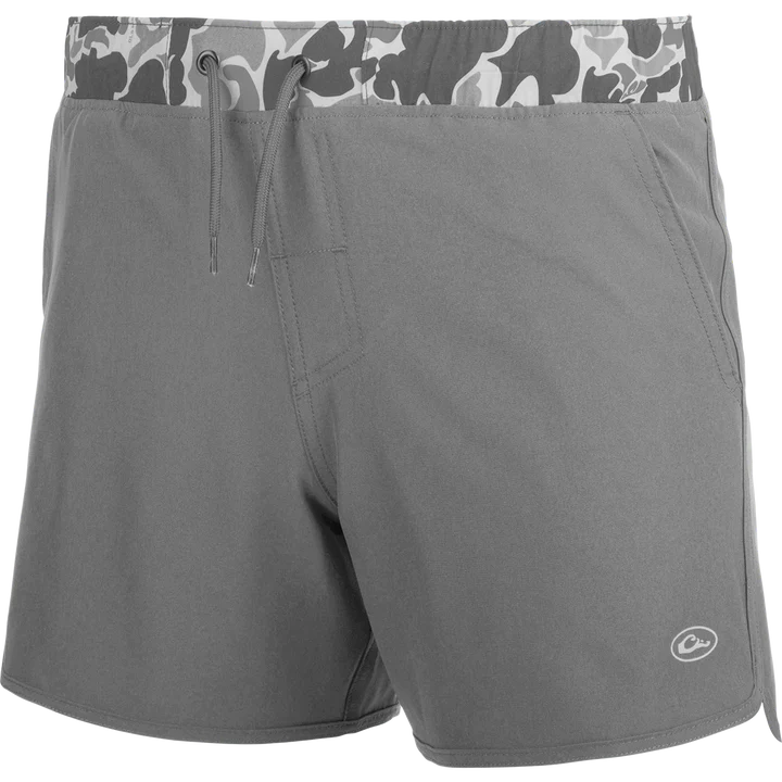 Youth Commando Lined Volley Short - grey