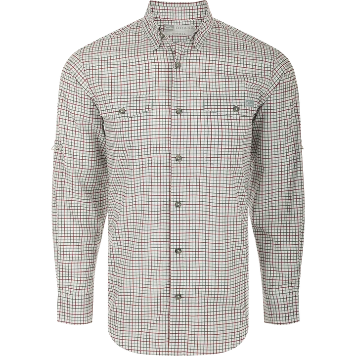 Frat Tattersall Button-Down Long Sleeve Shirt -Windsor Wine