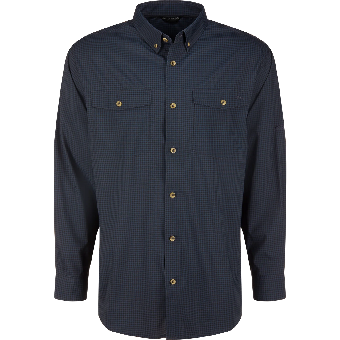 Frat Gingham Check Button Down - Navy Gingham